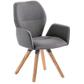 Niehoff Sessel Alvaro Teak - canvas heather anthrazit