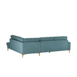 Gray & Jones Cord-Sofa Capa ¦ türkis/petrol ¦ Maße (cm): B: 276 H: 86 T: 200.0