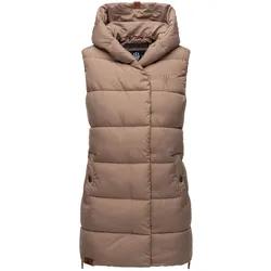 NAVAHOO Damen Designer Steppweste ärmellose Weste mit Kapuze Madilynaa