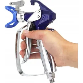 OEM Rosfix 10xDichtung für Lackierpistole 1 Stk. + Lanze für Lackierpistole 30cm + Blue Monster Lackier- und Spachtelpistole mit 517 Düse und Abdeck...