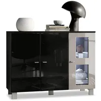 Vladon Sideboard, Sand, 107x81x35 cm, Wohnzimmer, Kommoden & Sideboards,