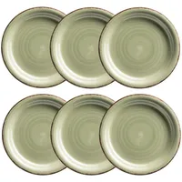 Mäser Dessertteller 19,5 cm Olivgrün 6er Set