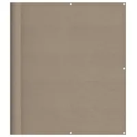 vidaXL Balkon-Sichtschutz Taupe 120x700 cm 100 % Polyester-Oxford