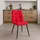 CLP 4er Set Esszimmerstühle Antibes Stoff rot
