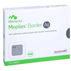 Mepilex Border Ag Verband 7x7,5cm