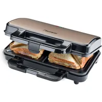Bestron XL Sandwichmaker, Antihaftbeschichteter Sandwich-Toaster für 2 Sandwiches, inkl.