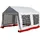 VCM Pavillon 4 x 3 m Weiß/Rot