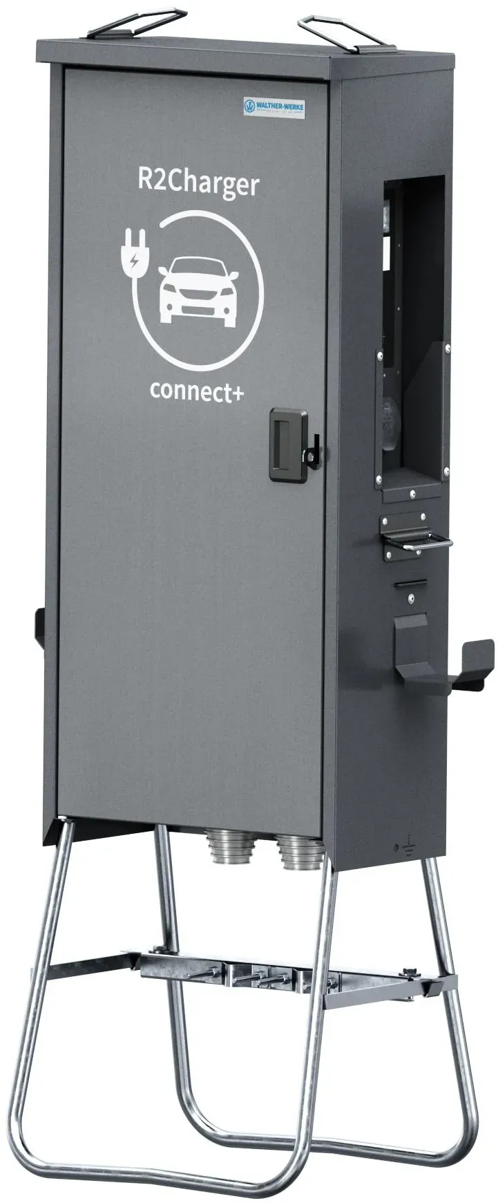 Walther Electric 98103214E R2Charger connect+, 2x Ladedosen, 2x 22kW, eichrechtskonform, 4G Modem, Anschlussleistung bis 44kVA, IP44