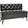 vidaXL Sitzbank Truhenbank Schwarz 110 x 52 x 75 cm