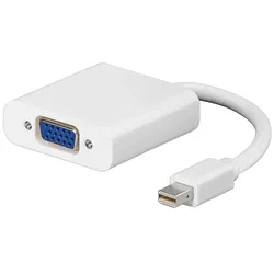 Goobay Mini DisplayPort/VGA Adapterkabel 1.1 0,1m, Weiß