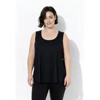 Ulla Popken T-Shirt in schwarz | Gr.: 50-52