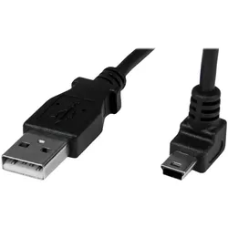 StarTech.com 1m USB auf Mini USB Anschlusskabel 90° gewinkelt - USB A zu Mini B