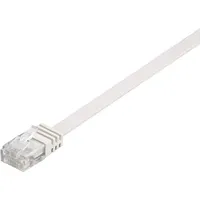 goobay CAT 6 Flach-Patchkabel, U/UTP weiß
