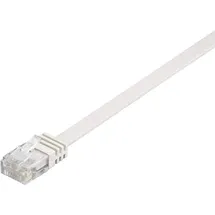 goobay CAT 6 Flach-Patchkabel, U/UTP weiß