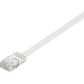 goobay CAT 6 Flach-Patchkabel, U/UTP weiß