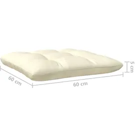 vidaXL Garten-Lounge-Set 6-tlg. beige Kiefer