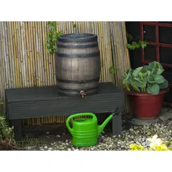 Ubbink Regenwassertank, Tonne rund (Modell Whiskey) - 120 l