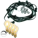 satisfire LED Lichterkette 40 m Schwarz