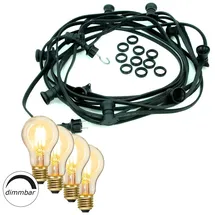 satisfire LED Lichterkette 40 m Schwarz