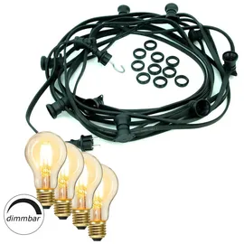 satisfire LED Lichterkette 40 m Schwarz