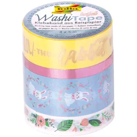 Folia Washi Tape Follow the rabbit 4er Set