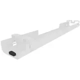 fm-Büromöbel Kabelwanne Move 2.0, 120 x 8-10 x 16cm, für Schreibtischplatte, weiß