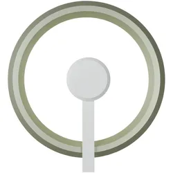 Oligo Yano LED Deckenleuchte / Wandleuchte Ø 400 indirekt | weiß / pistachio