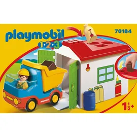 Playmobil 1.2.3 LKW mit Sortiergarage 70184