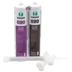 Ramsauer 690 2K MS Kleber Hybrid Klebstoff 840g Doppel Einzel Kartusche