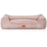 Knuffelwuff Hundebett Olivia Cord XXL 120 x 85cm Rosa