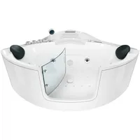 AcquaVapore Whirlpool-Badewanne Eckbadewanne 140 x 140 cm (W60H-SC)