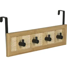 Wenko Garderobe Allegre 4 Haken Schwarz