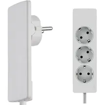 EVOline 151000156300 Steckdosenleiste 3fach Weiß Schutzkontakt 1St.