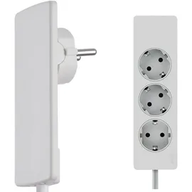 EVOline 151000156300 Steckdosenleiste 3fach Weiß Schutzkontakt 1St.
