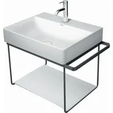 Duravit DuraSquare Metallkonsole wandhängend, zu Waschtisch 235360, schwarz matt