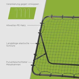 Homcom Fußballtor Schwarz 96 x 80 cm