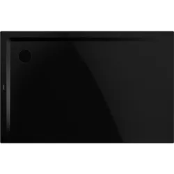 Kaldewei Duschwanne „Superplan“ 80 × 140 cm ohne Oberflächenveredelung, in schwarz