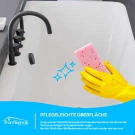 Tronitechnik Saria freistehende Badewanne 75 x 170 cm (L x B x H) 195 l