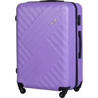 Xonic Design Reisekoffer - Hartschalen-Koffer mit 360° Leichtlauf-Rollen - hochwertiger Trolley mit Zahlenschloss in M-L-XL oder Set (Pastell Flieder, XL)