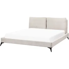 Beliani Polsterbett 180 x 200 cm Hellbeige