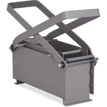 Relaxdays Papierbrikettpresse manuell 24x30x12,5 cm grau
