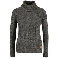 Oxmo Rollkragenpullover Schwarz L