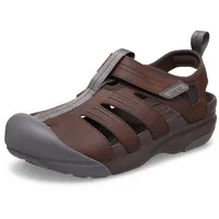 Crocs Damen Yukon Fisherman Sandalen, Espresso, 38/39 EU