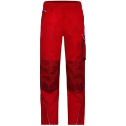 Funktionelle Arbeitshose "JN878" - 54 - red