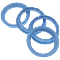 4X Zentrierringe 70,0 x 57,1 mm Hellblau Felgen Ringe Made in Germany