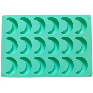 Neamou Vanillekipferl Backform Silikon, Silicone Vanillekipferl Form Backformen, Gießform Silikonform Eiswürfel, Silikonformen Gießformen Backen for Jelly, Cake, Cookies, Candy, Soap