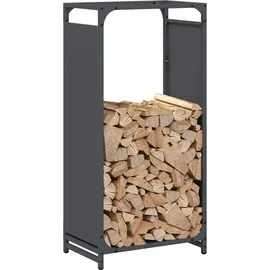 vidaXL Kaminholzregal Kaltgewalzter Stahl 44 x 28 x 90 cm Anthrazit
