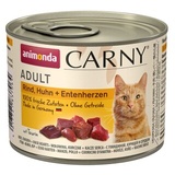 animonda CARNY Adult Rind, Huhn & Entenherzen 24x200 g