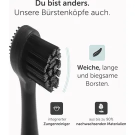 wondersmile Bürstenköpfe Soft / 4 Stk Ultimate Black