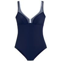 LASCANA Badeanzug Damen marine Gr.38 Cup D